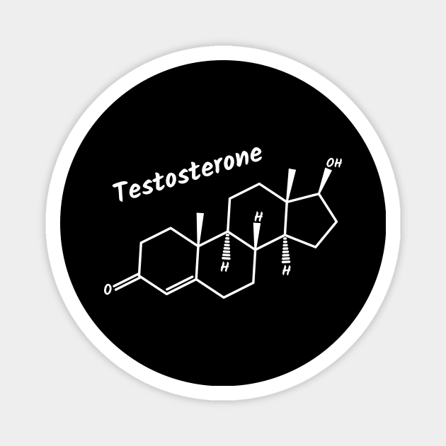 Testosterone Hormone Magnet by Polyart